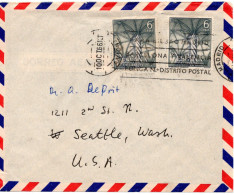 71854 - Spanien - 1966 - 2@6Ptas Lonja A LpBf MADRID - ... -> Seattle, WA (USA) - Lettres & Documents