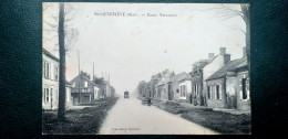 60 , Sainte Geneviève , La Route Nationale En 1916 - Sainte-Geneviève