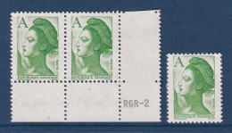 France - Variété - YT N° 2423 B ** - Neuf Sans Charnière - Sans Bande Phosphorescente - 1986 - Neufs