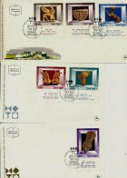 ISRAEL 1966 FDC YEAR SET - SEE 4 SCANS - Storia Postale