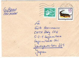 71857 - DDR - 1990 - 85Pfg Sunda-Garial MiF A LpBf BERLIN -> Japan - Covers & Documents