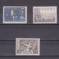 FINLAND 1930, Sc# 177-179, CV $57, MH - Unused Stamps
