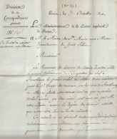 1810 - LOTERIE IMPERIALE - LETTRE IMPRIMEE (VOIR INTERIEUR) MARQUE De FRANCHISE  => STE MARIE AUX MINES - Lettres Civiles En Franchise