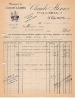 Facture.AM19383.Saint Chamond.1949.Claude Monier.Tresse.Lacet.Chaussure.Corsets.Illustré - Chemist's (drugstore) & Perfumery