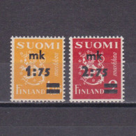 FINLAND 1940, Sc# 221-222, Overprint, MH - Ungebraucht