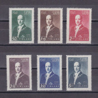 FINLAND 1941, Sc# 227-232, Pres. Risto Ryti, MH - Unused Stamps