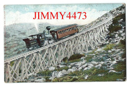 POST CARD - While Mis. N.H. Jacob's Ladder MI. Washington Railroad - White Mountains