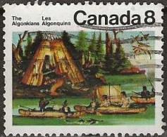 CANADA 1972 Canadian Indians - 8c. - Algonkians FU - Oblitérés