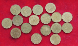 COLLECTION LOT FRANCE 10 CENTIMES DIFFERENT YEARS 17PC 48G  #xx38 111 - Sammlungen