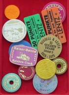 COLLECTION LOT DEUTSCHLAND PLASTIC TOKENS MEDALS 13PC 32GR  #xx18 2001 - Sammlungen