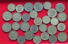 COLLECTION LOT BRD 5 10 PFENNIG 1950 G,F,J 39PC 115G  #xx30 007 - Collections