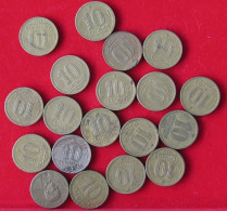 COLLECTION LOT BRAZIL 10 CENTAVOS 19PC 59GR  #xx21 040 - Brésil