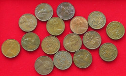 COLLECTION LOT AUSTRALIA 2 CENTS 16PC 85G  #xx2 2035 - Colecciones