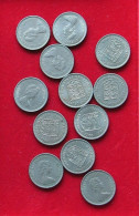 COLLECTION LOT JERSEY 10 PENCE 12PC 70G  #xx34 056 - Jersey