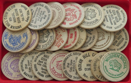 COLLECTION LOT UNITED STATES WOODEN NICKEL 23PC 60GR  #xx18 2031 - Collezioni