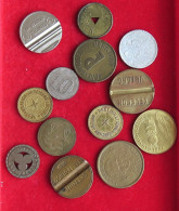 COLLECTION LOT TOKENS JETONS 13PC 54GR  #xx24 062 - Collections & Lots
