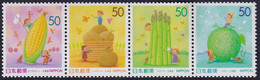 Japón 1999 Correo 2644/47 **/MNH Legumbres De Hokkaido.(4val.) - Ongebruikt