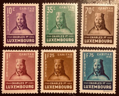 LUXEMBURGO 1935 Yvert Tellier 276/81 ** - 1926-39 Charlotte De Perfíl Derecho