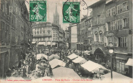 FRANCE - Limoges - Place Des Bancs - Clocher De Saint-Michel - Animé - Carte Postale Ancienne - Limoges