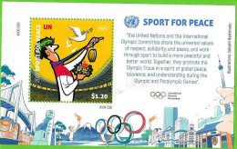 ONU New-York 2021 - Sport For Peace - IOC - Tokyo Olympic Games - Feuillet Souvenir ** MNH - Nuevos