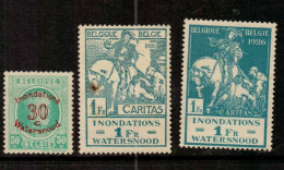 Belgique 1926 Y&T 237 / 9 - Neufs
