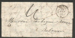 Lettre De 1844 ( Vevey ) - ...-1845 Préphilatélie