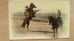 Broncho Busting , Cow Boy , Cheval - Indios De América Del Norte