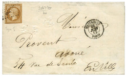 FRANCE : N°13B Obl. Sur Lettre - Other & Unclassified