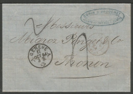 Lettre De 1864 ( Genève ) - ...-1845 Préphilatélie