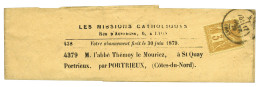 FRANCE : N°86 Obl. Seul Sur Bande Journal De Lyon 1879. TB. - Sonstige & Ohne Zuordnung
