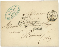 FRANCE : Càd PARIS (60) 7/1/52 S. LSC, Taxe 25 Double Trait, TB. - Other & Unclassified