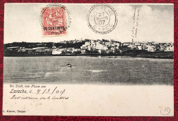 Maroc Divers Sur CPA, TAD Larache 27.3.1907 - (B604) - Storia Postale