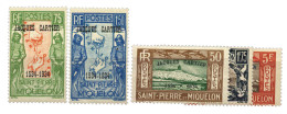 SAINT-PIERRE ET MIQUELON : N°159A/159E**/* - Andere & Zonder Classificatie