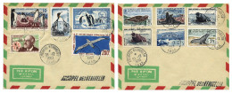 TAAF : Oblitération De Kerguelen Du 21 Dec. 1963 Sur 2 Enveloppes Avec Griffe "Archipel Des Kerguelen" - Sonstige & Ohne Zuordnung