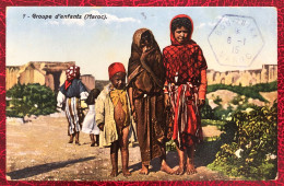 Maroc Divers Sur CPA, TAD Bou-Znika 6.1.1915 (non Voyagé) - (B644) - Lettres & Documents