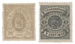 LUXEMBOURG : N°19*, 27* - 1859-1880 Stemmi