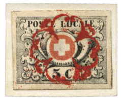 SUISSE : N°6 Obl. - 1843-1852 Federale & Kantonnale Postzegels