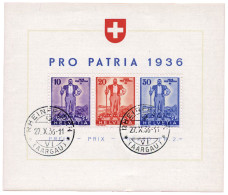 SUISSE : BF N°2 Obl. - Blocks & Sheetlets & Panes