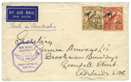 NOUVELLE GUINEE : Lettre Du 30 Juillet 1934 Affranchie Des Timbres Surchargés De 1932-1934 - Papua New Guinea