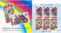 Moldova Moldavia 2006 Europa Integration Through The Eyes Of Children Booklet With Special Sheetlet MNH - 2006