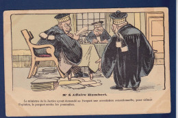 CPA Justice Avocat Satirique Caricature Affaire Humbert Non Circulé - Satiriques