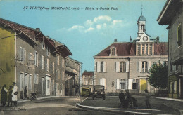 St Trivier Sur Moignans * Grande Place Et Mairie Du Village * Café Débit De Tabac Tabacs - Zonder Classificatie