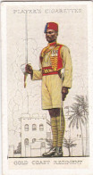 Military Uniforms British Empire 1938 - Players Cigarette Card - 43 Gold Coast Regiment - Player's