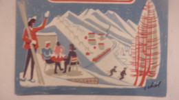 SUISSE Switzerland  MAP VALAIS WITH HUTS OF THE ALPIN CLUB ILLUSTREE PAR SCHOL - Toeristische Brochures