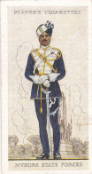 Military Uniforms British Empire 1938 - Players Cigarette Card - 37 Mysore State Forces, India - Player's