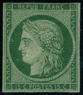 * N°2 15c Vert Qualité Standard - B - 1849-1850 Ceres