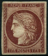 * N°6 1F Carmin, Qualité Standard - B - 1849-1850 Ceres