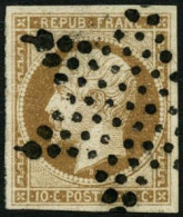 Obl. N°9 10c Bistre - TB - 1852 Louis-Napoléon