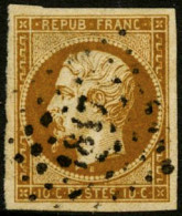 Obl. N°9a 10c Bistre-brun - TB - 1852 Louis-Napoléon