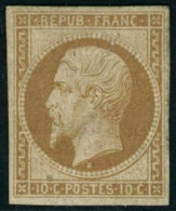 ** N°9e 10c Bistre, Réimp - TB - 1852 Louis-Napoléon